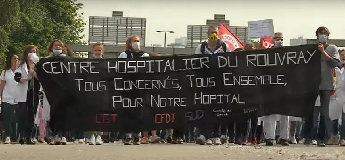 বেতন বৃদ্ধির দাবিতে আন্দোলনে ফ্রান্সের স্বাস্থ্যকর্মীরা বেতন বৃদ্ধির দাবিতে আন্দোলনে ফ্রান্সের স্বাস্থ্যকর্মীরা