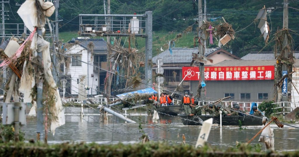 জাপানে ভয়াবহ বন্যায় নিহত ৩৪