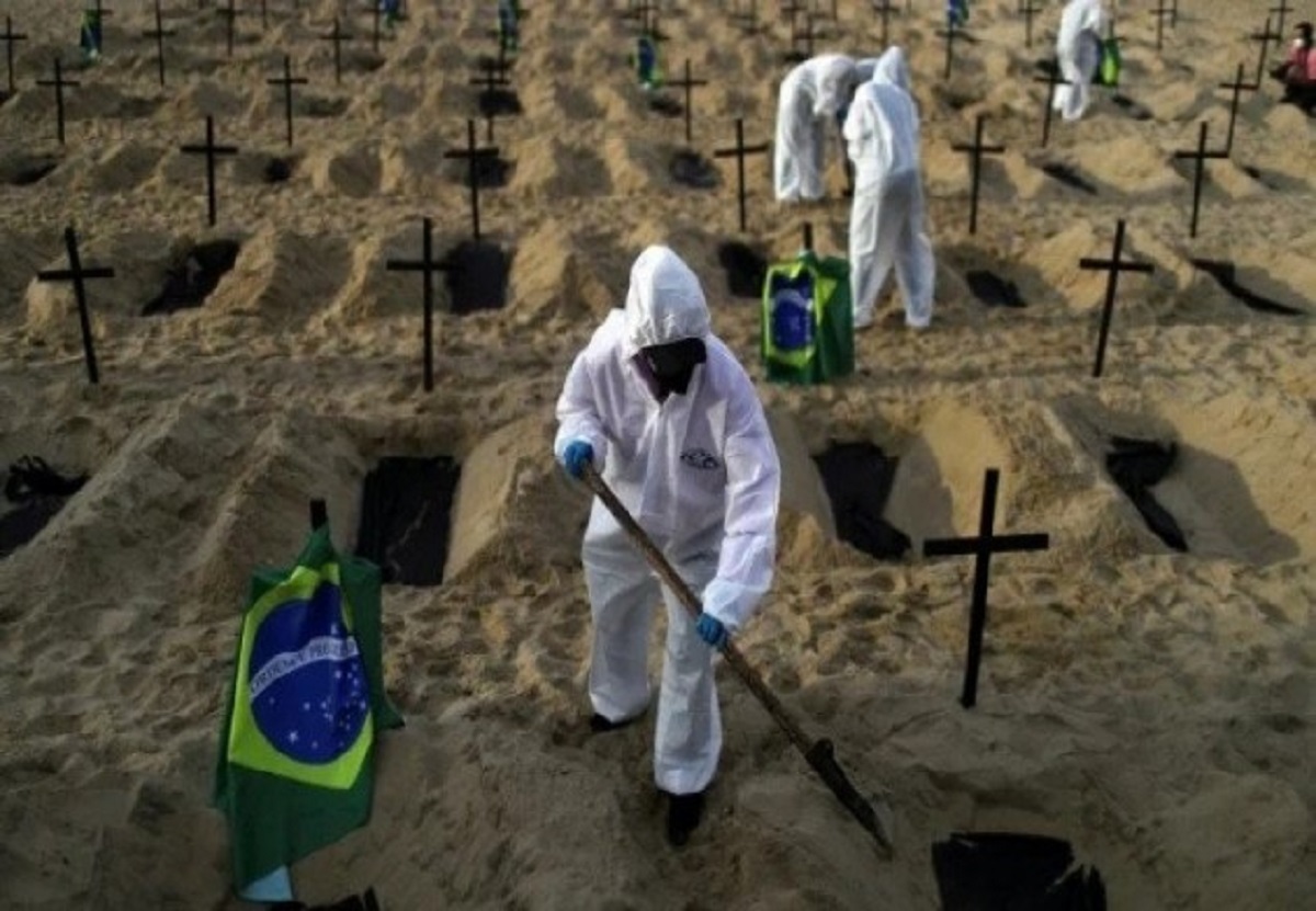 ব্রাজিলে করোনায় প্রাণহানি লাখের ঘর ছুঁলো ব্রাজিলে করোনায় প্রাণহানি লাখের ঘর ছুঁলো