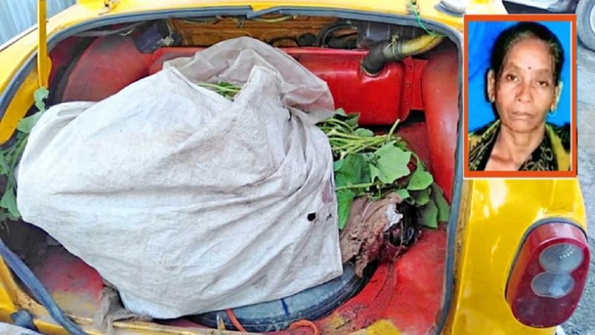 ট্যাক্সির ডিকিতে শাক-কুমড়োর বস্তায় মিললো বৃদ্ধার লাশ
