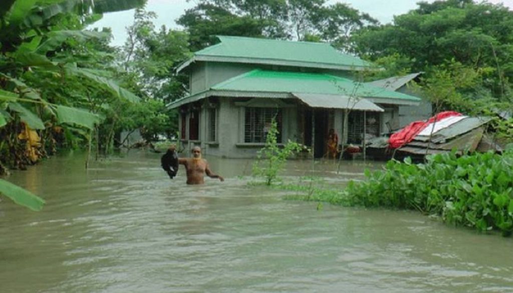 প্রবল জোয়ারে পটুয়াখালী ও ঝালকাঠির বিভিন্ন স্থান প্লাবিত