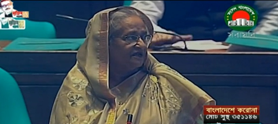 নির্বাচনকে প্রশ্নবিদ্ধ করতেই বাসে অগ্নিসংযোগ: প্রধানমন্ত্রী