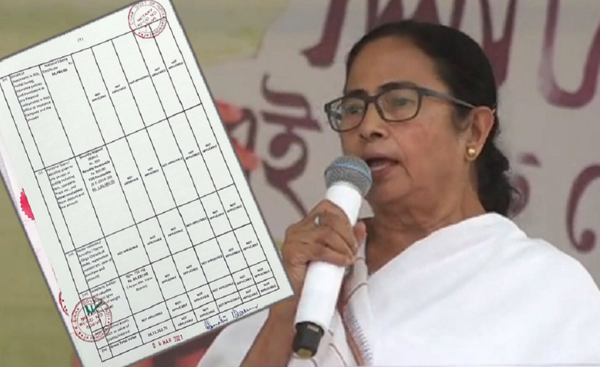 ৫ বছরে প্রায় অর্ধেক কমেছে মমতার সম্পদ