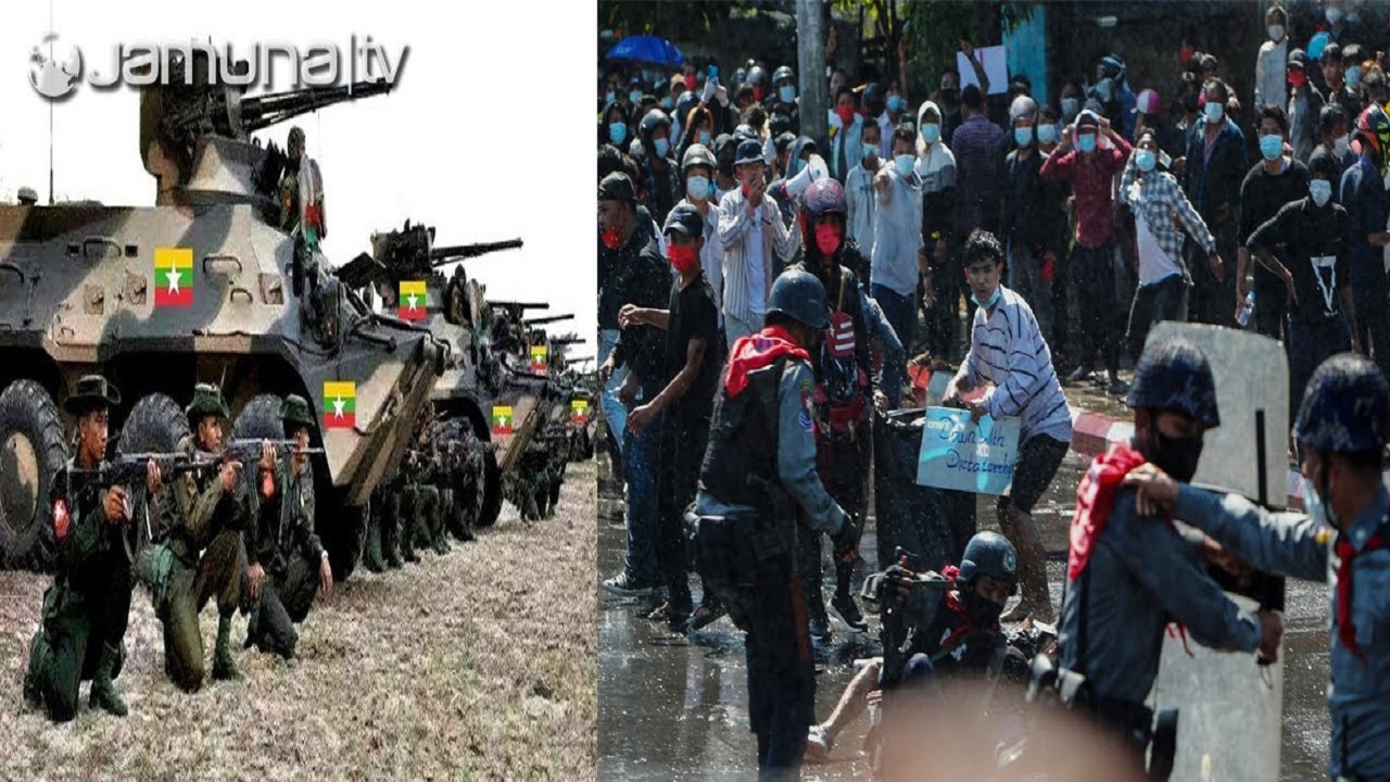 বিক্ষোভের ওপর সেনাদের এলোপাতাড়ি গুলিবর্ষণ, রক্তাক্ত মিয়ানমার বিক্ষোভের ওপর সেনাদের এলোপাতাড়ি গুলিবর্ষণ, রক্তাক্ত মিয়ানমার