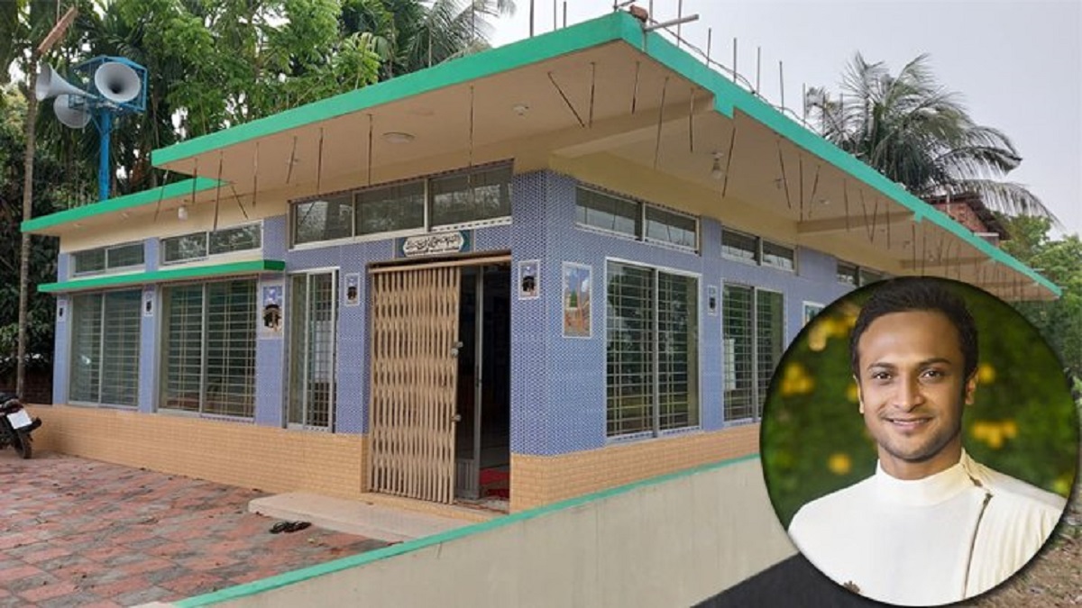 ৩৫ লক্ষ টাকা খরচে মসজিদ বানিয়েছেন সাকিব, চাননি প্রচারণা