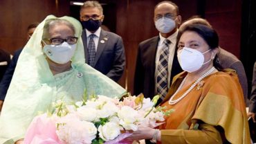আপনি বিশ্বে এক অনুপ্রেরণাদায়ী নেতা: শেখ হাসিনাকে বিদ্যা দেবী