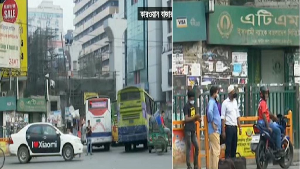রাজধানীতে গণপরিবহণ ও সাধারণ মানুষের ভিড় বেশ কম