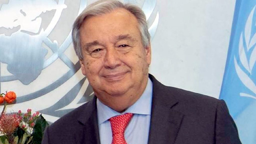 দ্বিতীয় মেয়াদে জাতিসংঘ মহাসচিব অ্যান্তনিও গুতেরেস