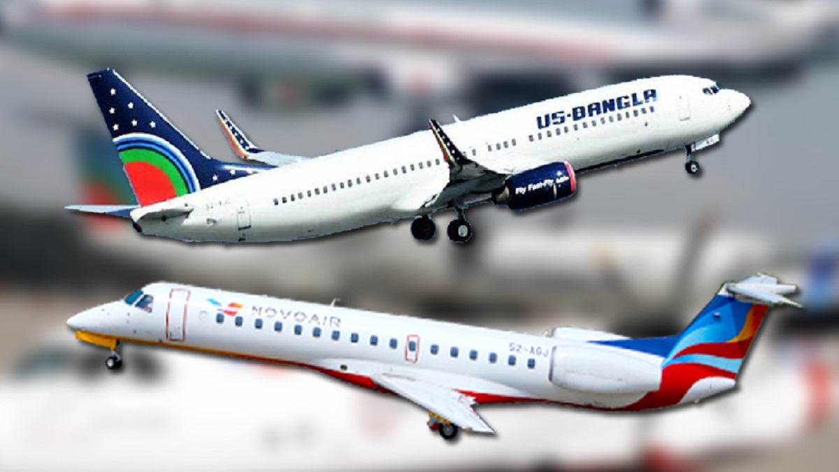 ১৫ তারিখ থেকে অভ্যন্তরীণ রুটে চলবে দুই এয়ারলাইন্সের বিমান