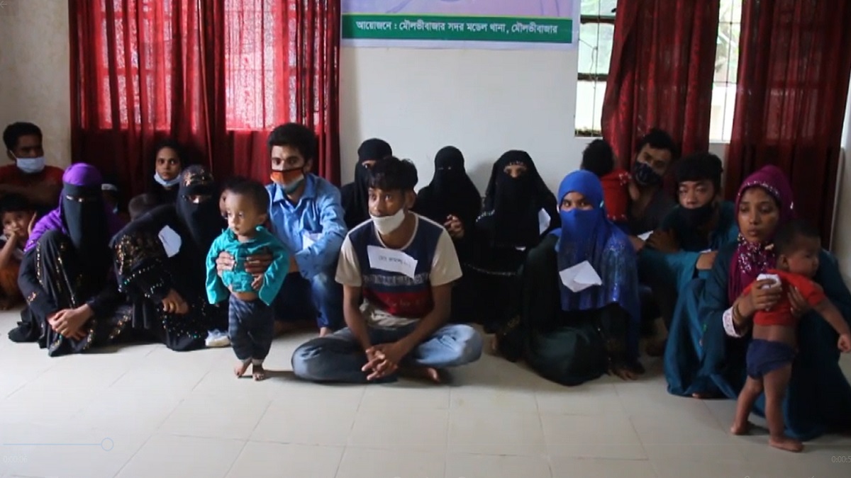 ভারত থেকে বাংলাদেশে অনুপ্রবেশ করা ২১ রোহিঙ্গা আটক