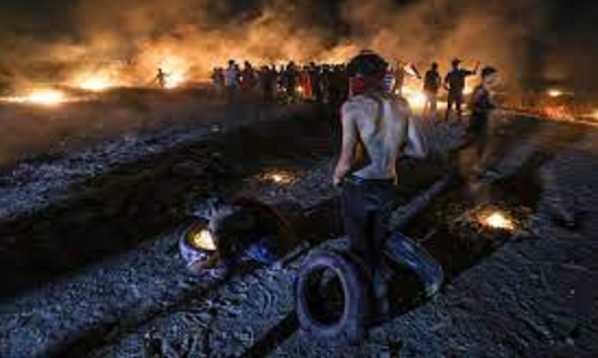 আবারও বিক্ষোভ-সহিংসতায় উত্তাল গাজা