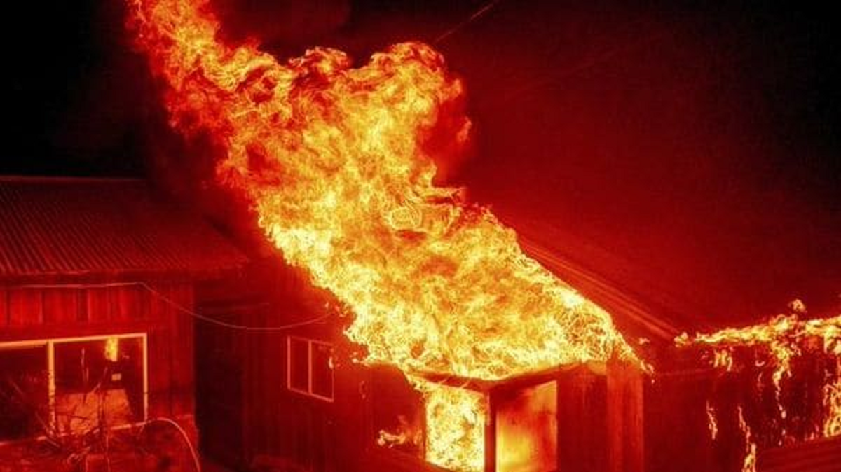 ওয়ারীর লারমিনি স্ট্রিটে আগুন