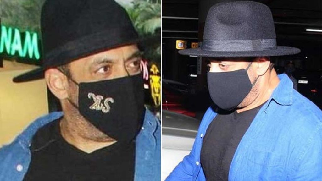 উল্টো মাস্ক পরে ফের চর্চায় সালমান খান