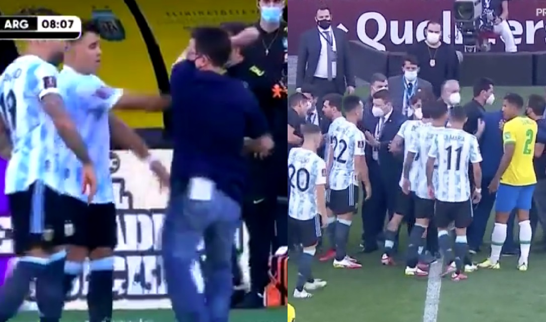 ৬ মিনিটেই স্থগিত হয়ে গেল ব্রাজিল-আর্জেন্টিনা ম্যাচ