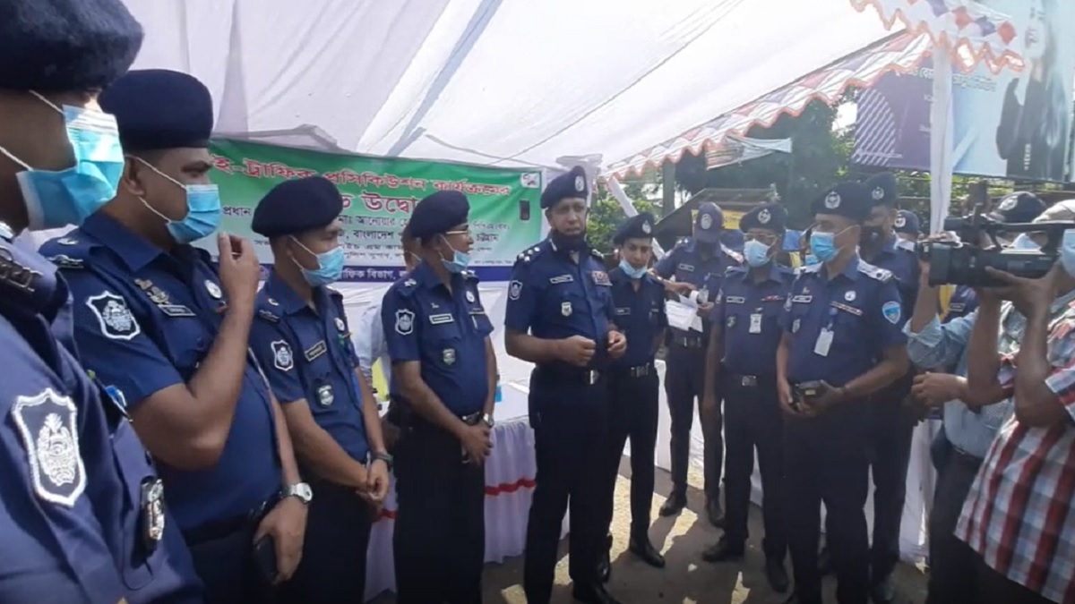 লক্ষীপুরে উদ্বোধন হলো ই-ট্রাফিক প্রসিকিউশন