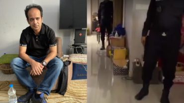 বাসার ভেতরে বাইরে র্যাব, জুতা পরে বসে ছিলেন চিন্তিত রাসেল