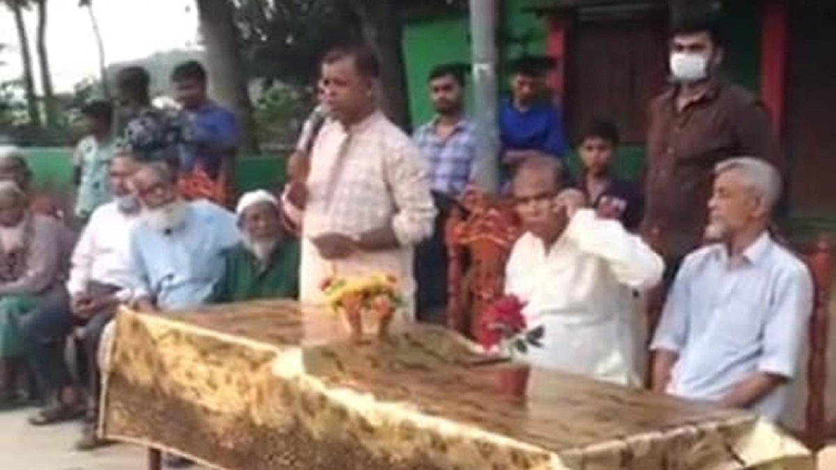 নৌকা প্রার্থীর নির্বাচনী সভায় প্রধান অতিথি বিএনপি নেতা