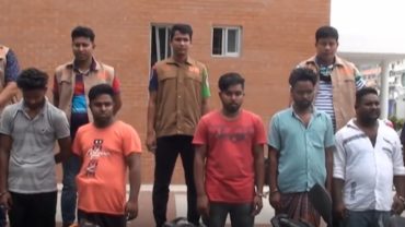 ফরিদপুরে ৭টি বাইকসহ  মোটরসাইকেল চোর চক্রের সাতজন আটক