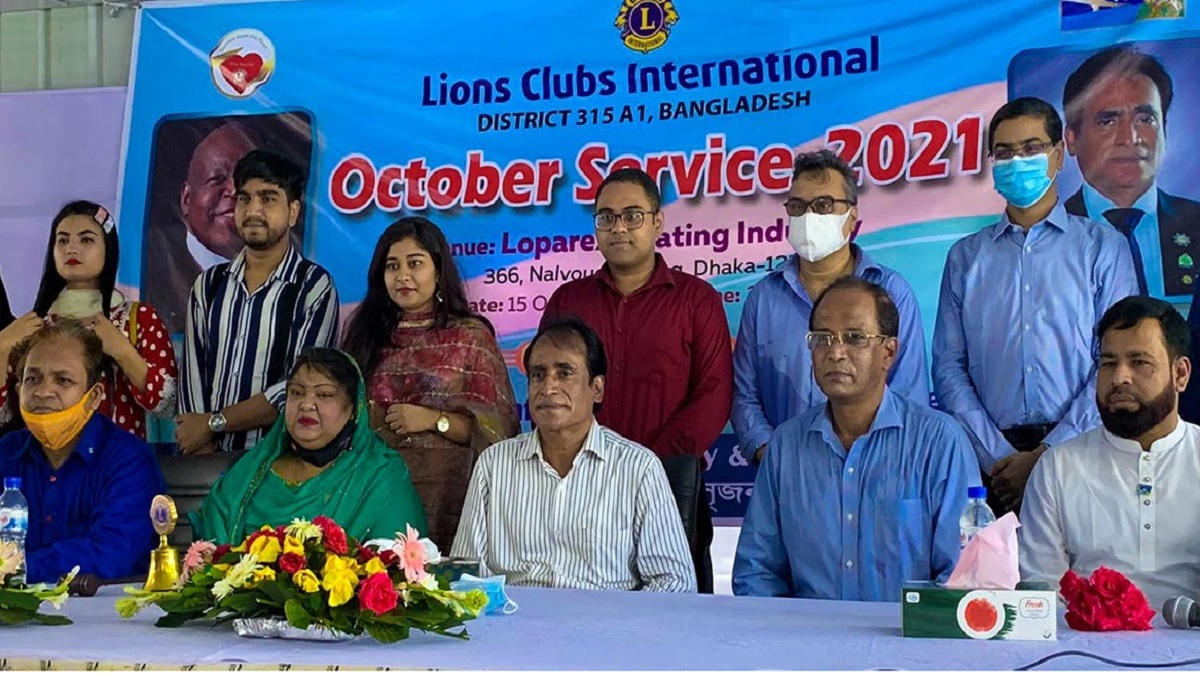 উত্তরায় লায়ন্স ক্লাবের ডেঙ্গু সচেতনতা ও অক্টোবর সেবা সপ্তাহ উদযাপিত