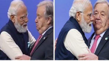 মোদির আলিঙ্গনে অপ্রস্তুত জাতিসংঘ মহাসচিব, কটাক্ষ ব্রিটিশ সংবাদমাধ্যমগুলোর