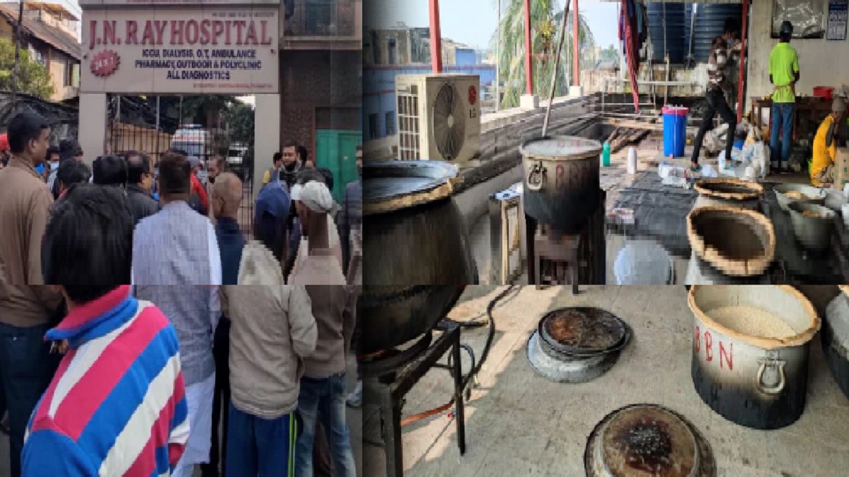 হাসপাতালের ছাদেই চলছে নির্বাচনী বিরিয়ানি রান্না