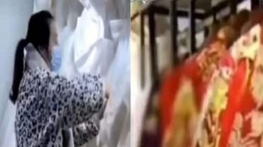 টাকা ফেরতে অস্বীকার, দোকানে ঢুকে সাড়ে ৯ লাখ টাকার পোশাক কাটলেন নারী! (ভিডিও)