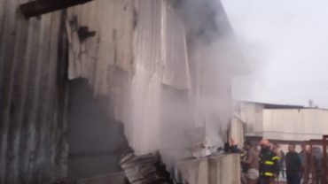পাবনায় চিড়া-মুড়ির কারখানায় আগুন