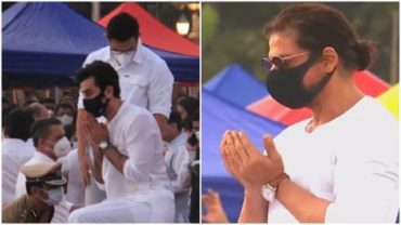 লতা মঙ্গেশকরের মরদেহে শাহরুখ-শচীনের শ্রদ্ধা (ভিডিও)