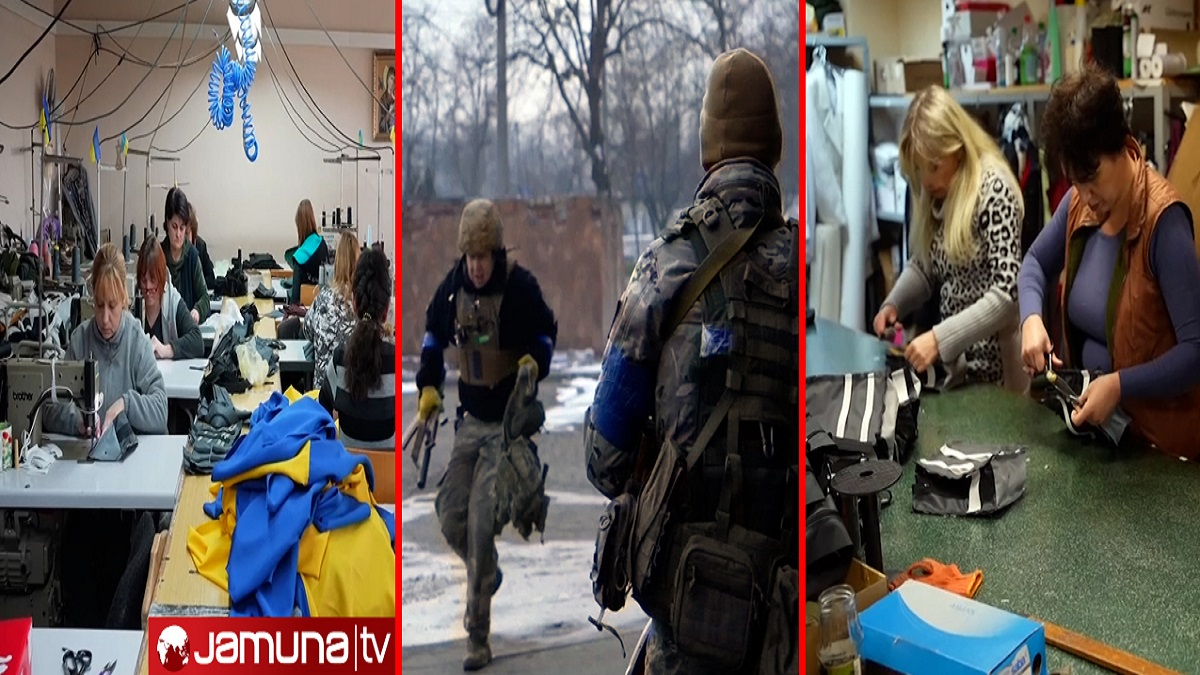 ইউক্রেন সেনাদের সহায়তায় এগিয়ে আসছে ব্যবসায়ী থেকে শ্রমিক