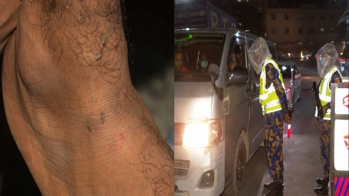 শাহজালালে আতঙ্ক আর যন্ত্রণার নাম ‘মশা’, নিরাপত্তাকর্মীরা ব্যবহার করছেন বিশেষ পদ্ধতির নেট