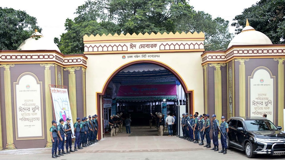 দুই বছর পর ঈদ জামাতের জন্য প্রস্তুত জাতীয় ঈদগাহ