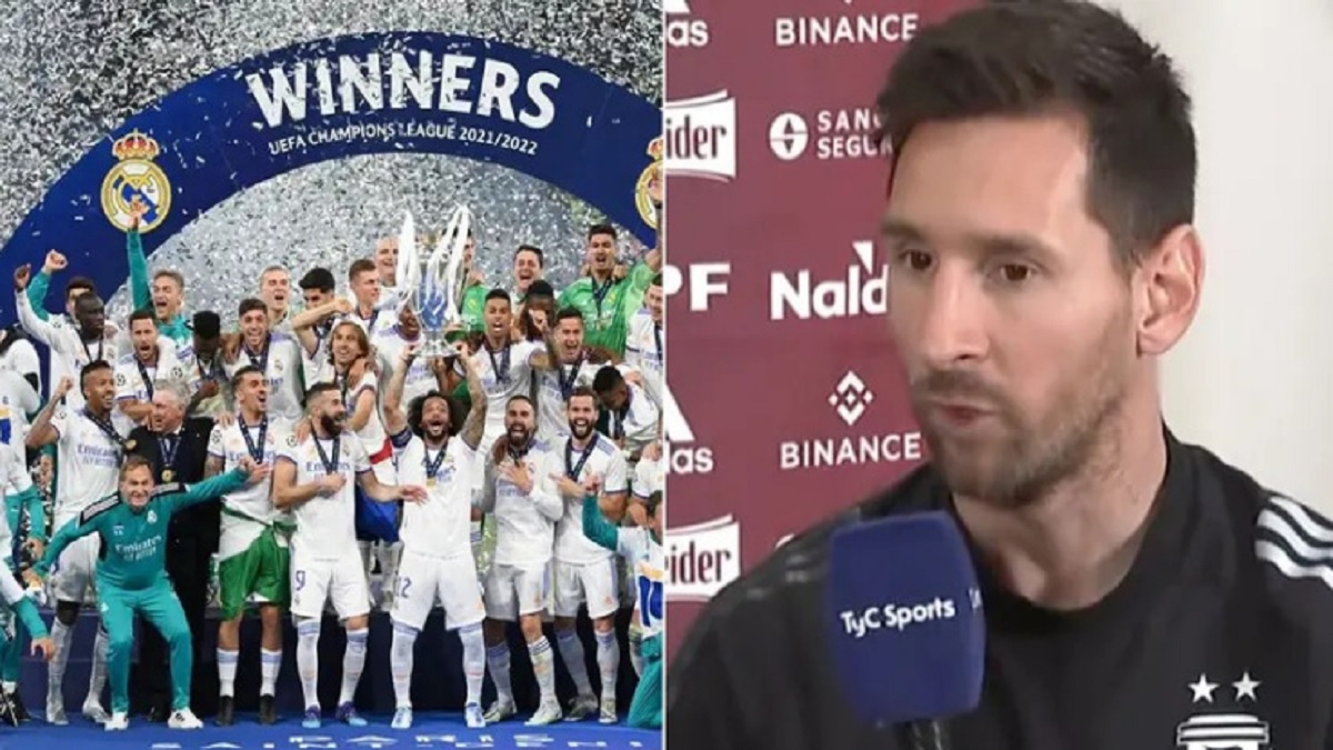 সেরা না হয়েও জিতেছে, কারণ রিয়াল চ্যাম্পিয়নস লিগের ‘চ্যাম্পিয়ন’: মেসি