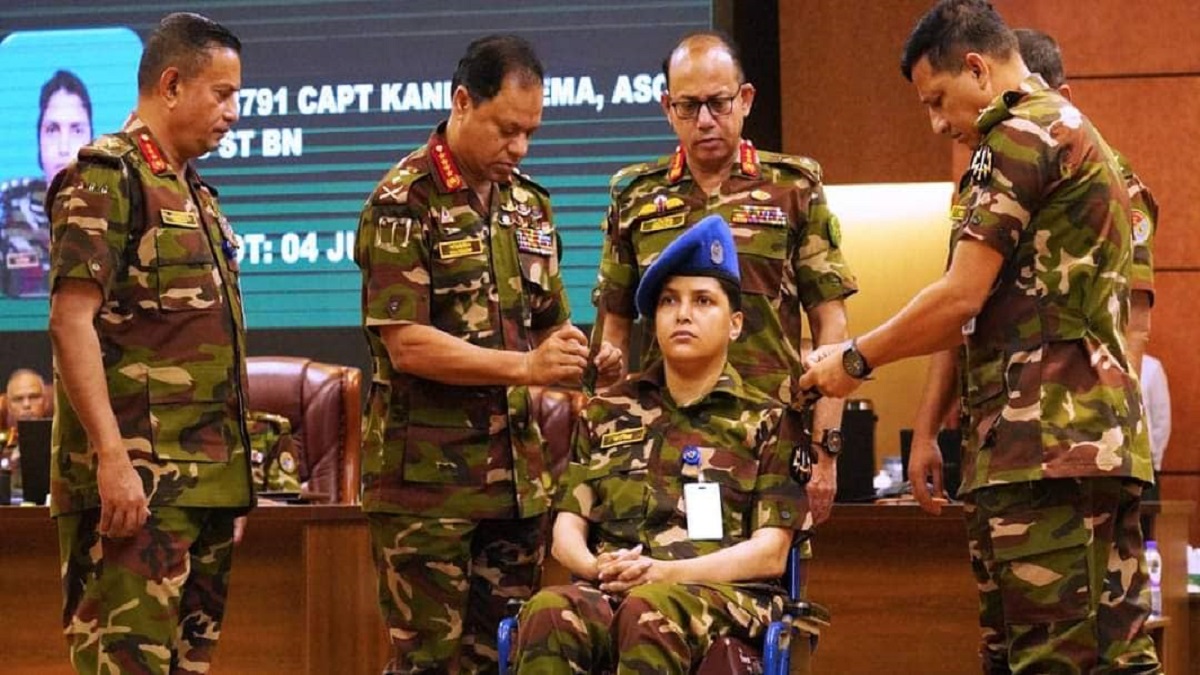 মেজর পদে পদোন্নতি পেলেন জীবন যুদ্ধে হার না মানা কানিজ ফাতেমা