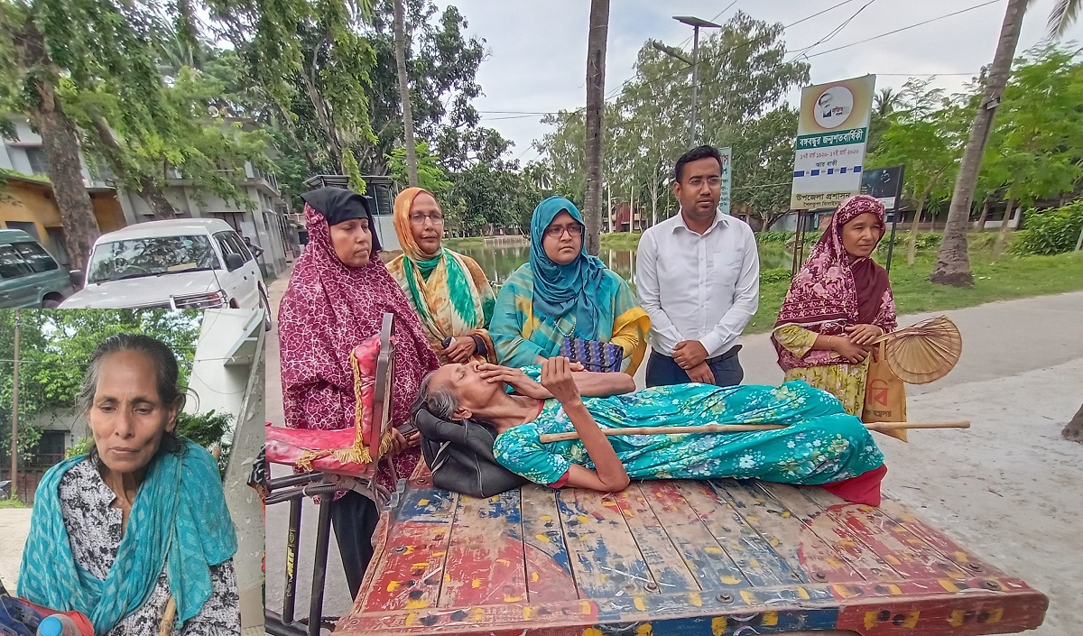 শৈলকুপায় ফেসবুক স্ট্যাটাসের মাধ্যমে পরিবারকে পেলেন অসহায় বৃদ্ধা