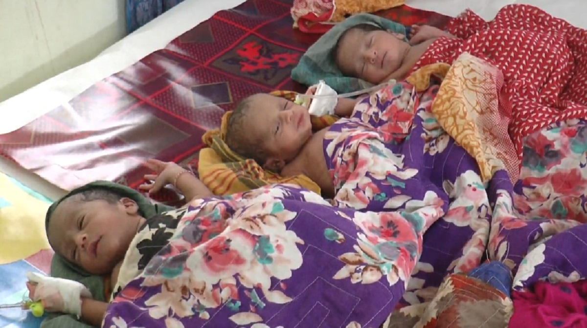 বিয়ের ১০ বছর পর একসাথে চার সন্তানের জন্ম দিলেন প্রবাসীর স্ত্রী