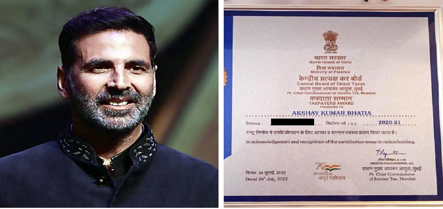 সর্বোচ্চ করদাতা অক্ষয় কুমার, পেলেন বিশেষ সম্মাননা