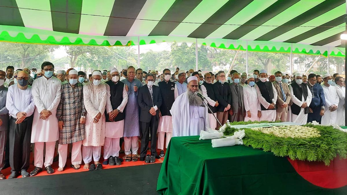 ফজলে রাব্বী মিয়ার প্রথম জানাজা সম্পন্ন