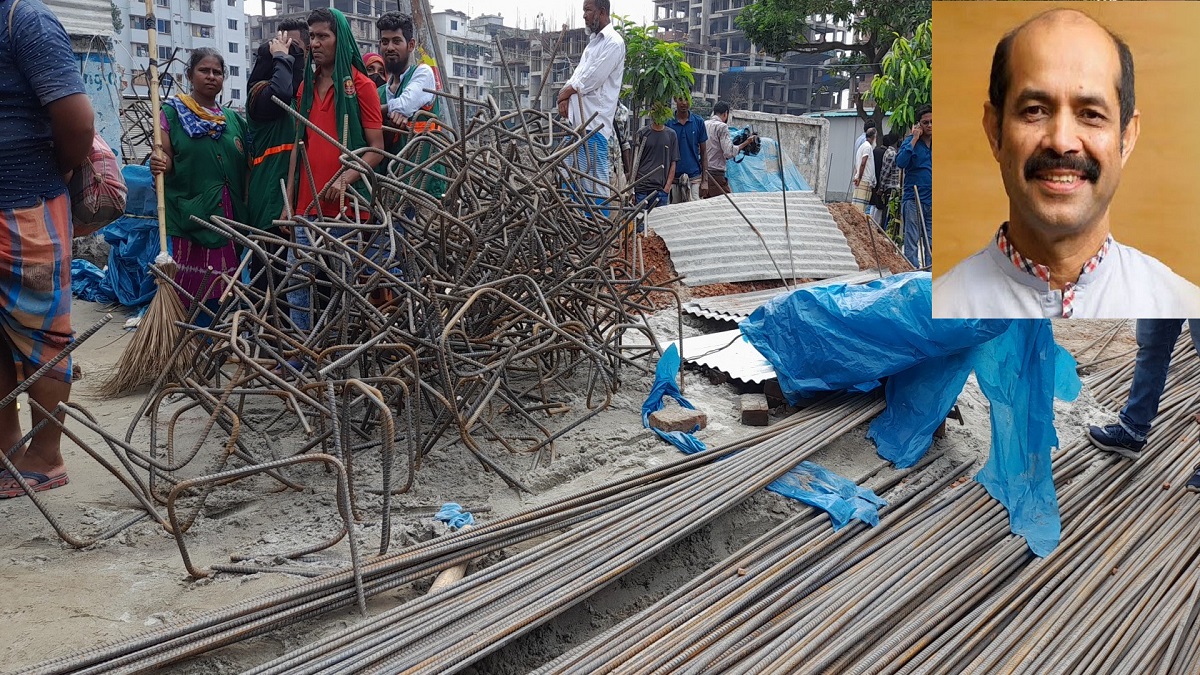 রাস্তায় ফেলে রাখা গণপূর্তের রড নিলামে বিক্রি করলো ডিএনসিসি