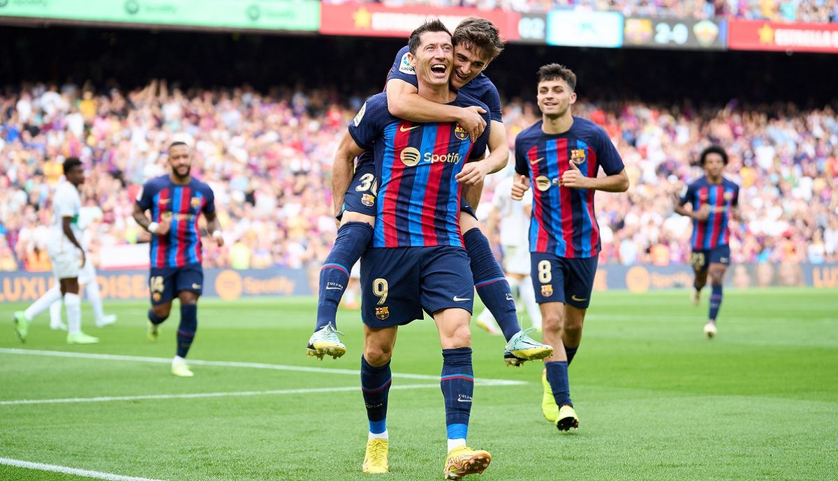 লেভার জোড়া গোলে জয়ে ফিরলো বার্সেলোনা