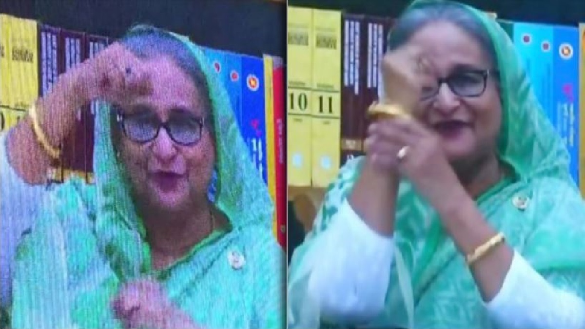 চা শ্রমিকদের দেয়া স্বর্ণের চুড়ি পরে প্রধানমন্ত্রীর উচ্ছ্বাস প্রকাশ