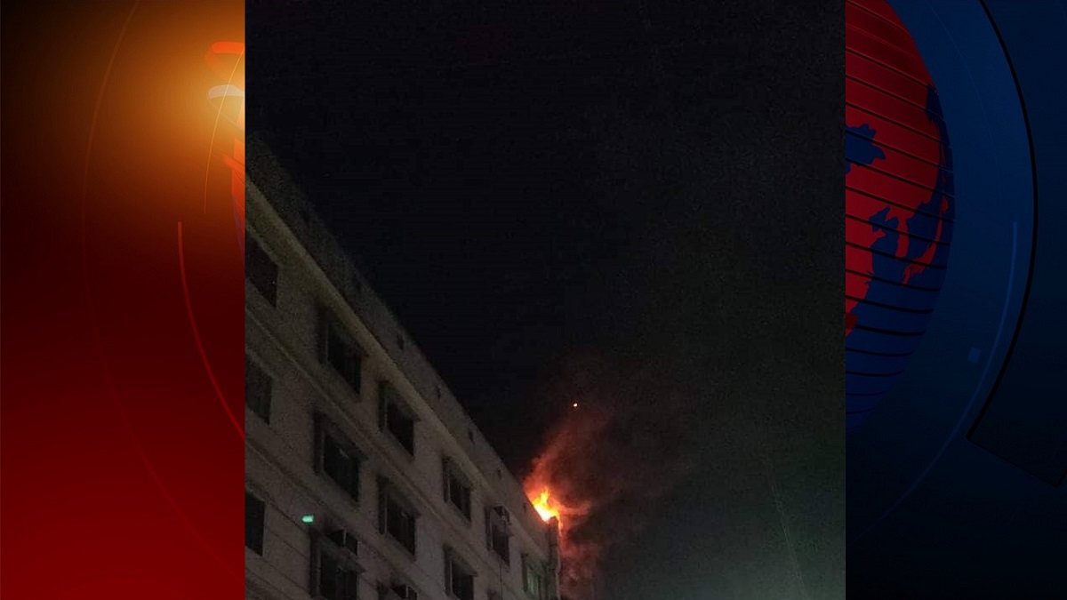 বনানীতে বহুতল ভবনে আগুন