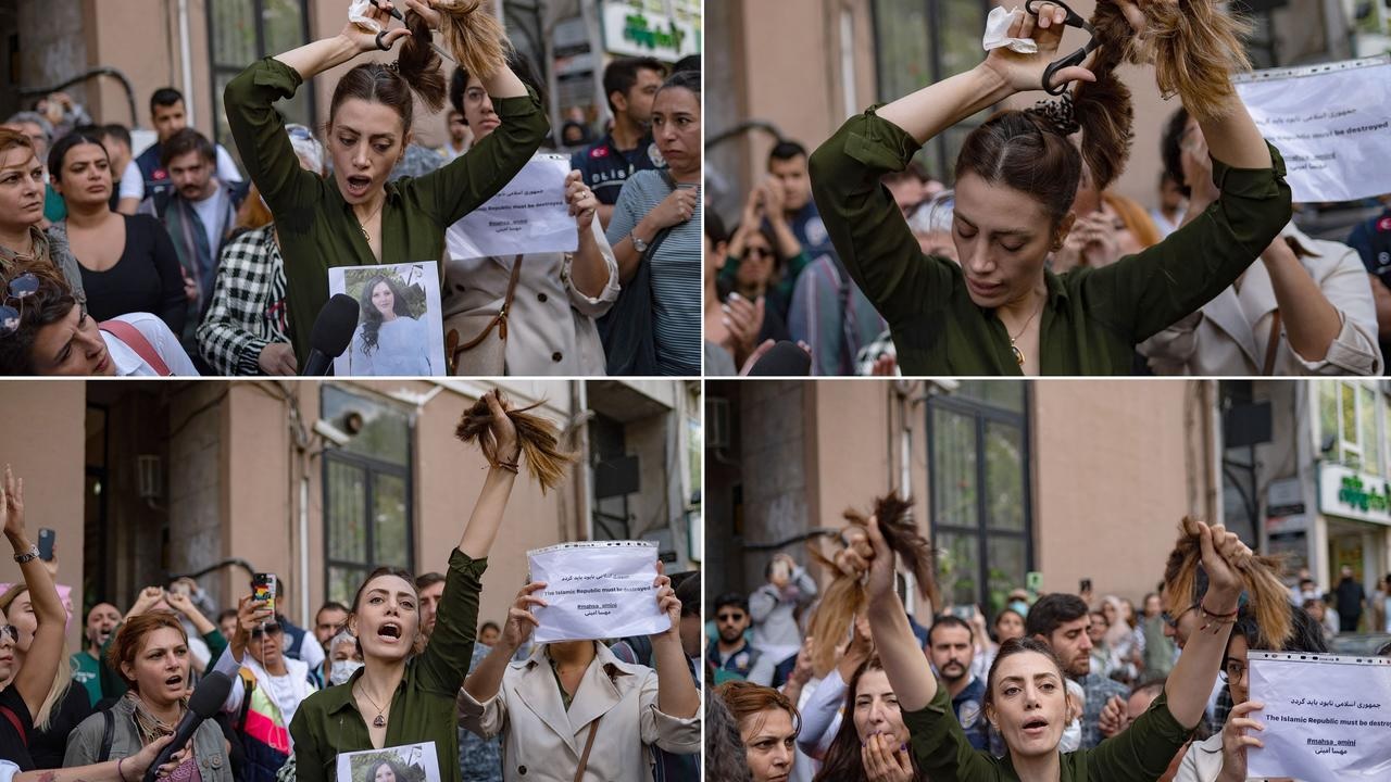 মাহশার মৃত্যুতে চুল কেটে প্রতিবাদ জানাচ্ছেন ফ্রেঞ্চ শিল্পীরা