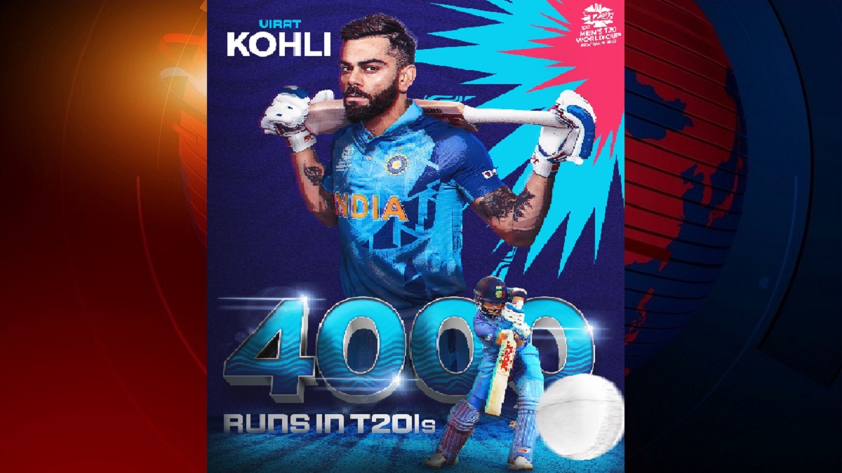 টি-টোয়েন্টিতে ৪ হাজার রানের মাইলফলক স্পর্শ করলেন ভিরাট কোহলি