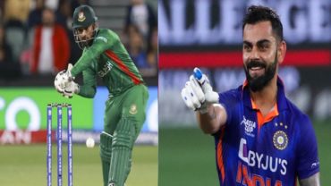 লিটনে মুগ্ধ হয়ে ব্যাট উপহার দিলেন কোহলি