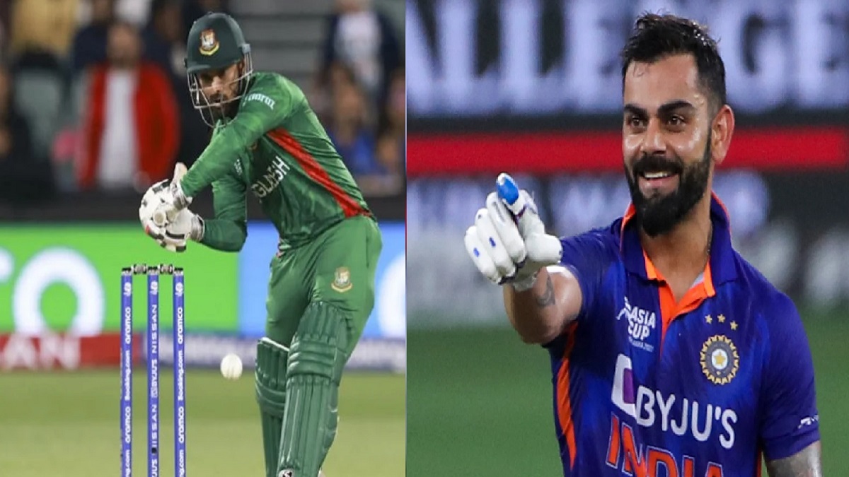 লিটনে মুগ্ধ হয়ে ব্যাট উপহার দিলেন কোহলি