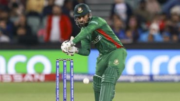 বৃষ্টির পর রানআউট লিটন