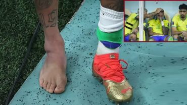 গোড়ালির ইনজুরিতে অশ্রুসজল নেইমার; পরের ম্যাচ নিয়ে শঙ্কায়