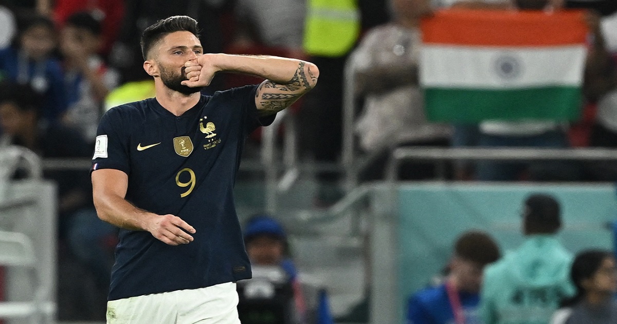 জিরুর রেকর্ড সৃষ্টিকারী গোলে ফ্রান্সের লিড