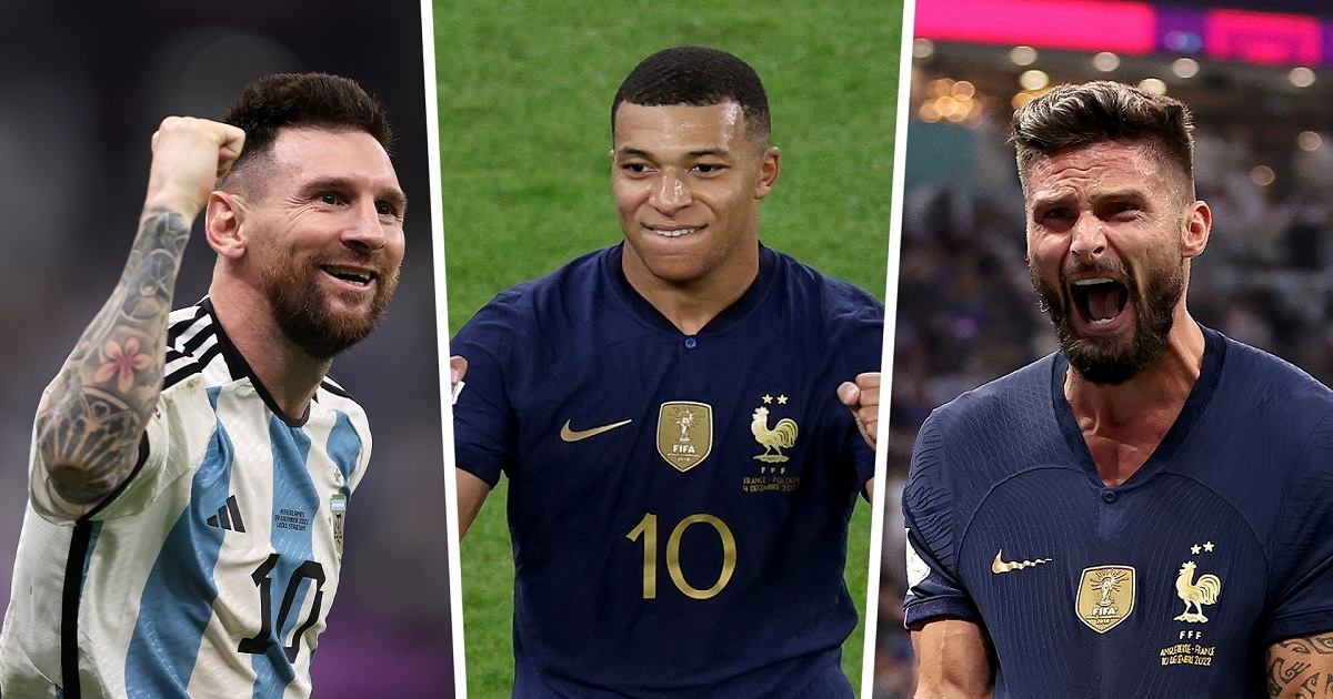 গোল্ডেন বুটের লড়াইয়ে এমবাপ্পে-জিরুর সাথে মেসি-আলভারেজ