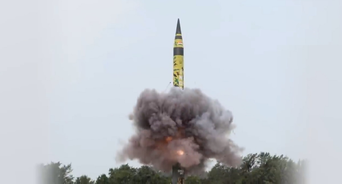 অগ্নি-৫ মিসাইলের সফল পরীক্ষা চালালো ভারত